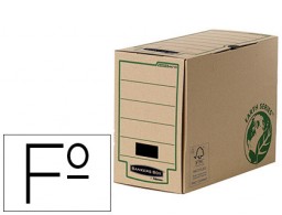 Caja archivo definitivo Fellowes folio cartón reciclado lomo 150 mm.